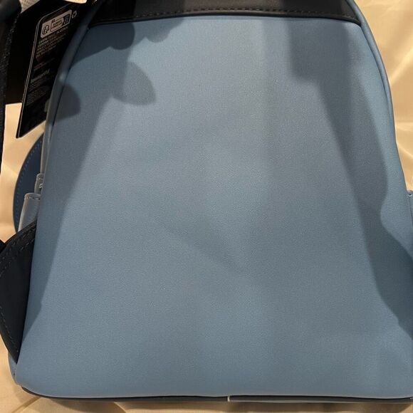 🎄 SALE! Loungefly X Disney Lilo & Stitch Mini Backpack with Lei Scrump Charm NWT - Picture 7 of 8